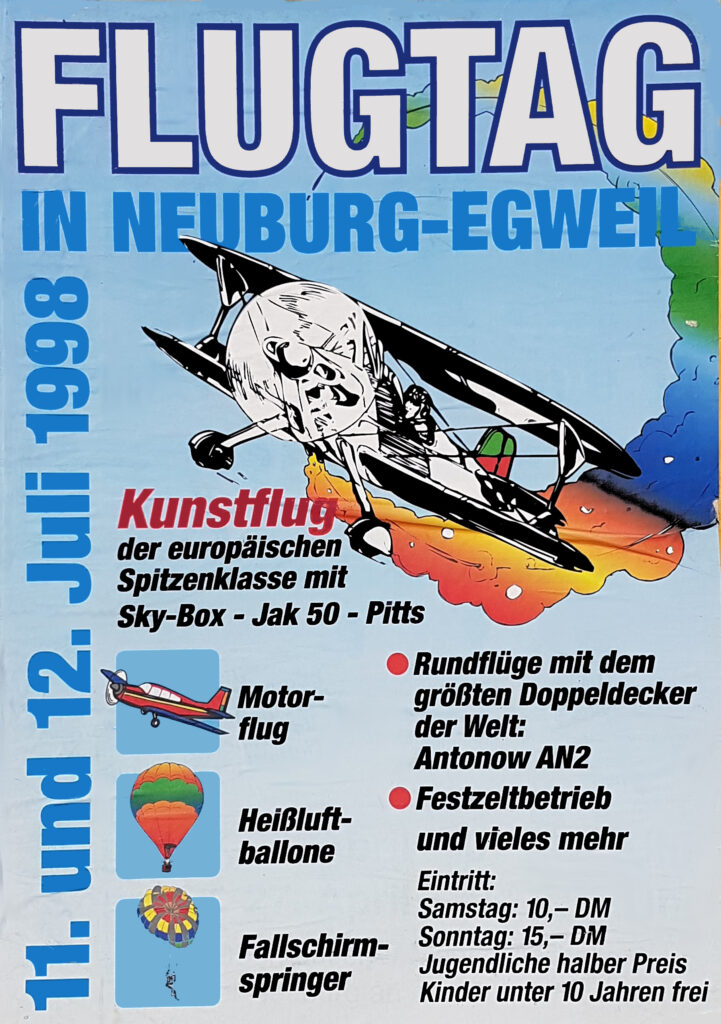 Plakat des Flugtags 1989